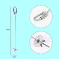 Durable stainless steel bird fruit skewer for parrots and small animals 23cm long - Fishtail Style Large 23cm