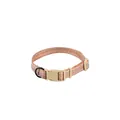 Woven pet dog collar with durable buckle for small dogs, stylish peach and grey pattern - Collar (EPT-5551) / 6mm*120cm (Suitable for 3-8 lbs) / Orange