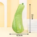 21 cm hohe Zucchini-Plüschfigur mit Quietschfunktion für Hunde aus Segeltuch - Squash / 1 Stück