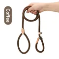 Durable brown thick integrated P-rope dog leash for small to large breeds - 6mm*150cm / Brown