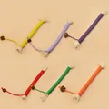 Farbenfrohes Set aus geflochtenen Baumwollseilen für Katzen zur Zahnpflege und zum Spiel - Standard Kaustrick / 20cm / Mehrfarbig
