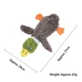 Interactive unstuffed mallard duck dog squeaky toy with crinkle paper, 37cm x 29cm - Mallard Duck Style (PT349) / 1 Piece