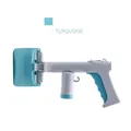 Ramasse-crottes turquoise 2-en-1 avec poignée ergonomique et distributeur de sacs - Petit (Comprend un rouleau de sacs à déjections) / Bleu sarcelle