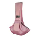 Bandolera de malla rosa transpirabile para mascotas, bolsa de viaje para perros y gatos - 78*62*11CM / Rosa