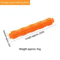 Orange long TPR dog chew toy for dental health, 23cm length and 4cm diameter size - Large (23cm) / Orange