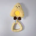 Dettaglio giocattolo di peluche per animali con squeaker e anello massaggiagengive - Triangolo Rotondo in Striscia di Tessuto Formaggio