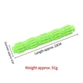 Durable green TPR dog chew stick toy 23cm long for dental cleaning and interactive training - Large (23cm) / Green
