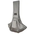 Breathable grey mesh pet sling carrier for small dogs and cats for summer travel - 78*62*11CM / Gray