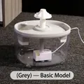 Fontana automatica grigia per gatti con serbatoio trasparente e pompa silenziosa - modello base / 【2000ml+Doppio Filtro】Grigio / Grigio