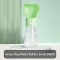 Kleine groene draagbare hondenwaterfles van 380 ml voor reizen en wandelingen buiten - Kleine Waterfles / 380ml / Groen