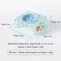 Slow feeder ceramic pet bowl with tilted acrylic stand set, 150ml capacity blue bowl - Small Slow Feeder (Blue) with Tilted Blue Stand