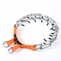 Collar de entrenamiento profesional ajustable para perros con correa de nylon naranja y hebilla - Estilo Con Sombrero / 2.5mm*35cm / Reflectante Naranja