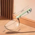 Cuchara multifuncional para comida de mascotas con clip de cierre verde y medidas - Verde