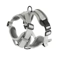 Graues, atmungsaktives Netz-Hundegeschirr mit verstellbaren Riemen und Metall-D-Ring. - S (1,5-3kg) / Einzelnes Geschirr (Ohne Leine) / Grau
