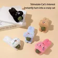 Multi-colored plush cat toy set with sisal balls showing various color options - Catnip Hug Ball Toy