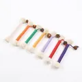 Set mit sieben bunten Baumwollseil-Katzenspielzeugen mit Katzenminze zur Zahnpflege - Premium Kauseil / 20cm / bunt