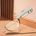 Pala de comida para mascotas transparente con clip de cierre azul y escalas marcadas - Azul