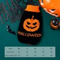 Maglione per animali zucca di Halloween con tabella taglie - XS / Motivo di Zucca