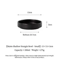 Piccola ciotola in ceramica nero opaco per gatti e cani, stile minimalista 200 ml - Ciotola Piccola A Pareti Diritte (Nero Opaco)
