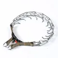 Collar de adiestramiento para perros con púas ajustables y hebilla de liberación rápida - Ajuste regular / 2.5mm*35cm / Café Reflectante