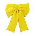 Vibrant yellow large bow tube top for women, elegant off-shoulder crop top variant. - S / Tops / Yellow