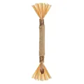 Durable cat chew toy made of natural wood stick, jute rope, and corn husk tassels - Silvervine Stick / S