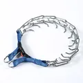 Collar de entrenamiento para perros con puntas de metal y correa de nailon azul de seguridad - Azul Reflectante Estilo Estándar / 2.5mm*35cm