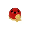 Cute ladybug shaped rotating catnip ball toy for cats in vibrant red and yellow colors - Beetle Yellow and Red