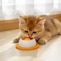 Juguete interactivo para lamer para mascotas naranja y blanco con gato - Para Gatos / Amarillo