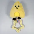 Giocattolo cigolante in peluche per animali con un anello da masticare a forma di stella - Pentagramma in Striscia di Tessuto Formaggio