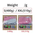 Comparaison du poids pour robe bustier plissée dégradée rose en tailles S et XXL - Dégradé Rose Gris