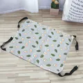 Adjustable cat hammock featuring a cute avocado pattern for pet cage hanging bed - Gray Avocado