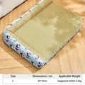 Atmungsaktive Sommer-Kühlmatte für Haustiere, Panda-Muster, Größe S 40x30cm für Katzen - Armlehnenmatte / S-40x30cm / Blau Panda Druck