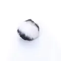 Soft black and white plush cat toy ball with catnip for interactive kitten playing - Diameter approx 5cm / Black And White (Cow Print)