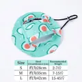 Cappello da sole per animali con stampa di avocado, cinturino regolabile e tabella taglie - Taglia S / Avocado