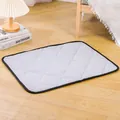 Cooling pet mat for cats and dogs in grey color with quilted diamond pattern design - 60*45cm / Waterproof Oxford Cloth / Gray