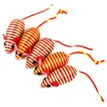 Colorful striped sisal cat mouse toy set for indoor play - 1 Piece Random Color / Large Elastic Rope Mouse