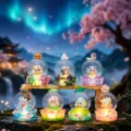 Collezione di figure blind box di volpe a nove code in stile antico con luce - Uno a Caso / -512 Huayue Qiyuan volpe a nove code (6 pezzi)