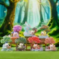 Set di 6 figure mitiche di volpe a nove code con scenario di albero spirituale - Uno a Caso / A179 Volpe a nove code dell'albero spiritico antico, set da 6