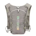 Professional grey outdoor cycling running backpack vest for hiking and marathon - 21x7x38cm / 2408 Gray