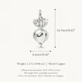 Exquisite silver-colored radish shaped copper pendant for DIY jewelry making and necklaces - Radish Pendant #14