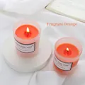 Candela profumata alla cera di soia in vetro smerigliato con aroma di arancia - Arancio Satinato (Arancia Profumata)