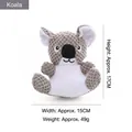 Plush koala dog toy made of textured popcorn fleece, 17cm height - Koala
