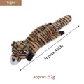 Gioco interattivo per cani a forma di tigre, peluche senza imbottitura, lungo 45cm - Leopardo Tigre