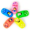 Squeaky vinyl dog chew toys in cute colorful slipper shapes with girl patterns - Cartoon Girl Squeaky Slipper