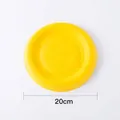 Durable 20cm yellow dog flying disc toy for interactive pet play and outdoor training - EVA Pet Frisbee / Diameter 20cm / Yellow