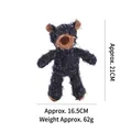 Blue beggar bear plush dog toy, interactive squeaky chew toy, 21cm height variant - Blue Beggar Bear