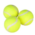 Set mit drei langlebigen fluoreszierenden gelben Tennisball Hundespielzeugen zum Training - Einfarbiger Tennisball / 3er-Set