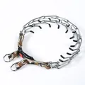 Collar de adiestramiento profesional con púas de metal y correa con diseño de camuflaje - Reflectante con tapas protectoras / 2.5mm*35cm / Camuflaje Café