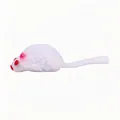 Realistic white plush mouse cat toy interactive pet teaser for play and exercise - 1 Piece Random Color / White Small Mouse